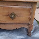 Rustic coffee table with sliding top L130 cm