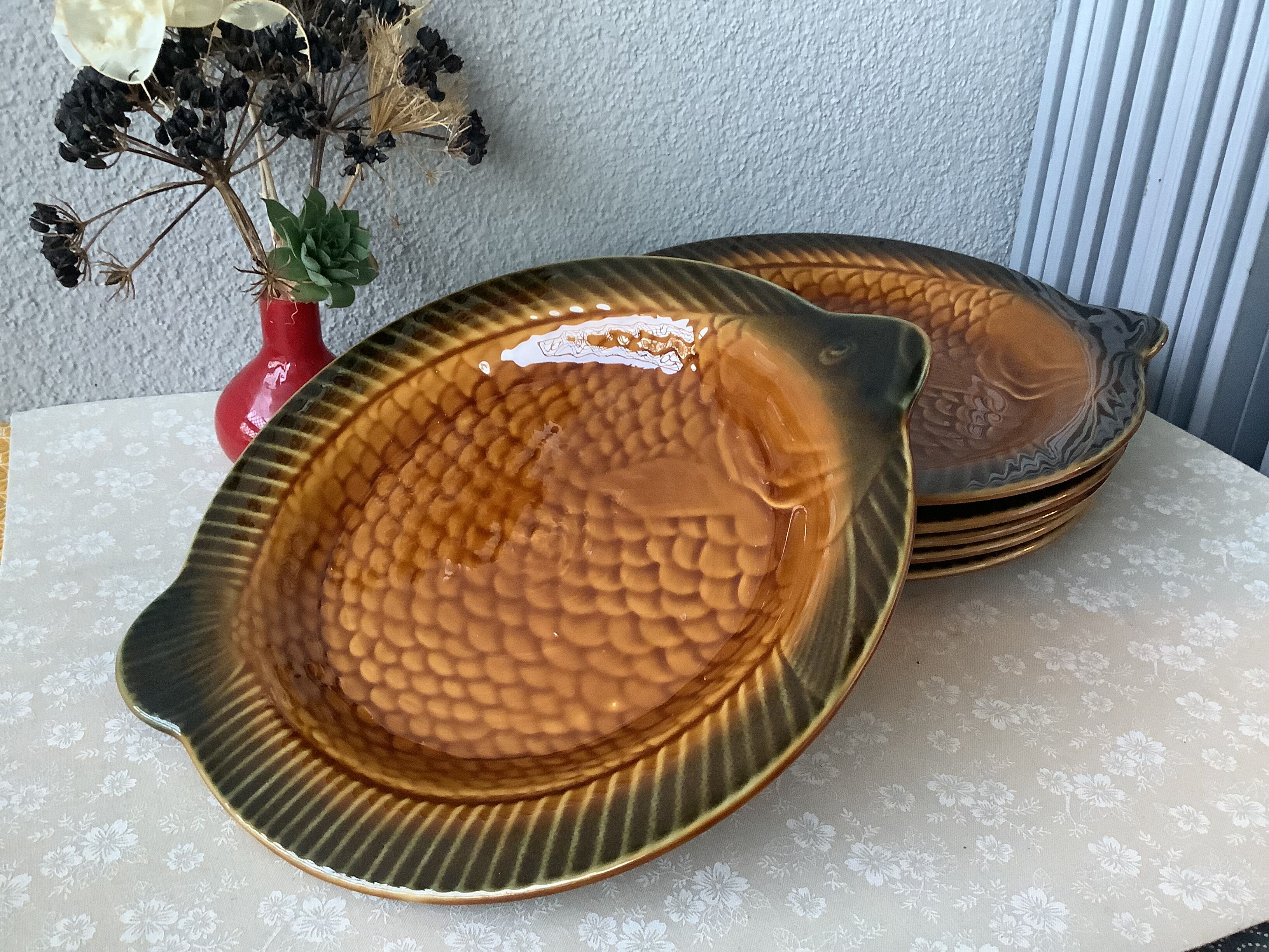 Sarreguemines fish plates