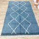 Handmade wool Berber rug 260 x 155 cm