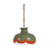 Suspension Kaiser Leuchten avec verre de Murano.