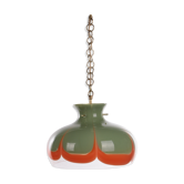 Spage Age Hanging lamp Kaiser Leuchten with Murano glass.