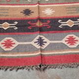 Kilim rug in jute and cotton. 125cm x 195cm