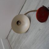 Vintage red adjustable desk lamp