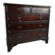 English geometric-panelled oak chest of drawers, circa 1680