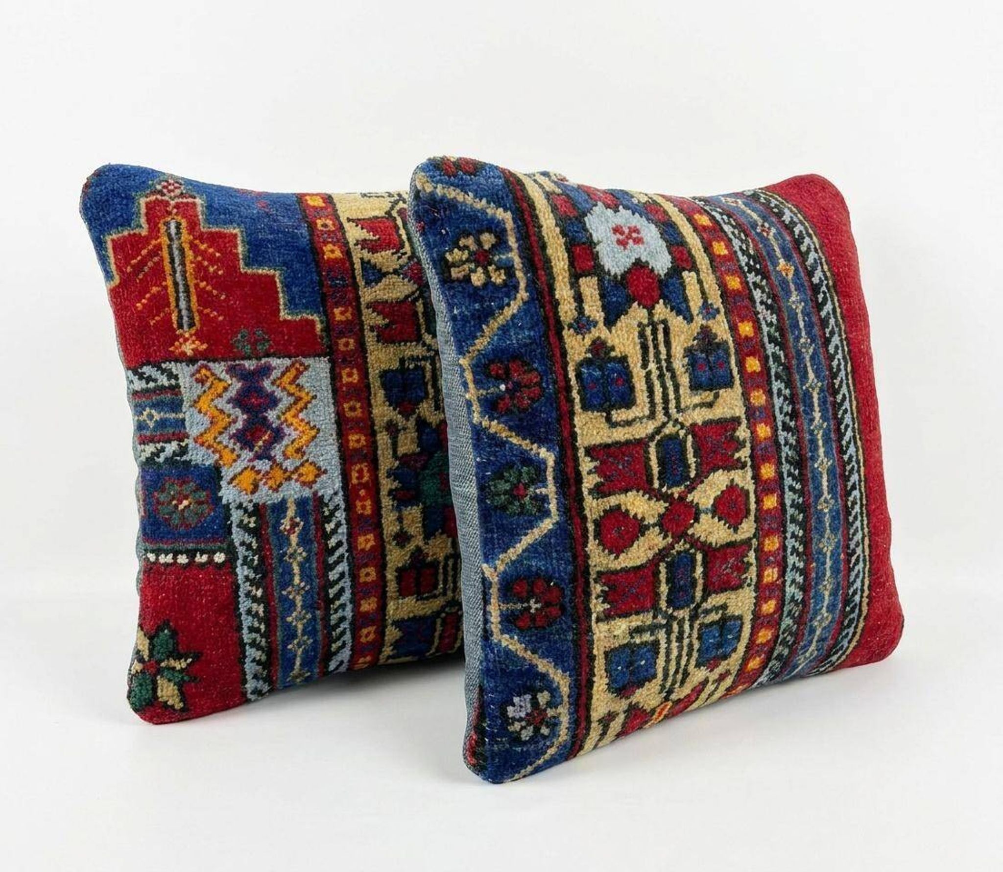 Set of 2 vintage Turkish cushion covers 41x41 cm
