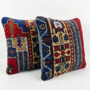 Set of 2 vintage Turkish cushion covers 41x41 cm