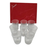 Set of 8 Baccarat crystal cups, Nancy model.