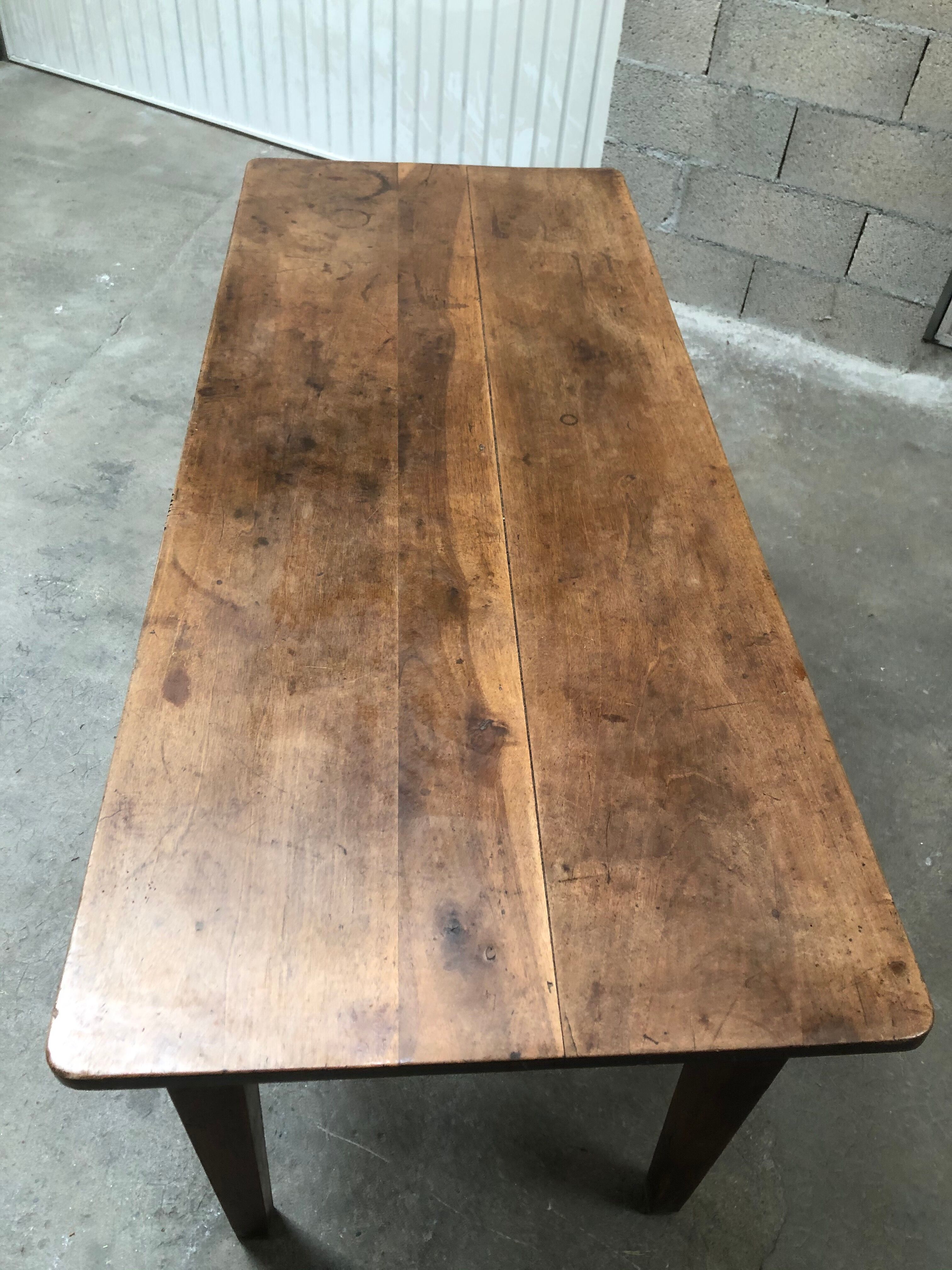 large walnut bistro table