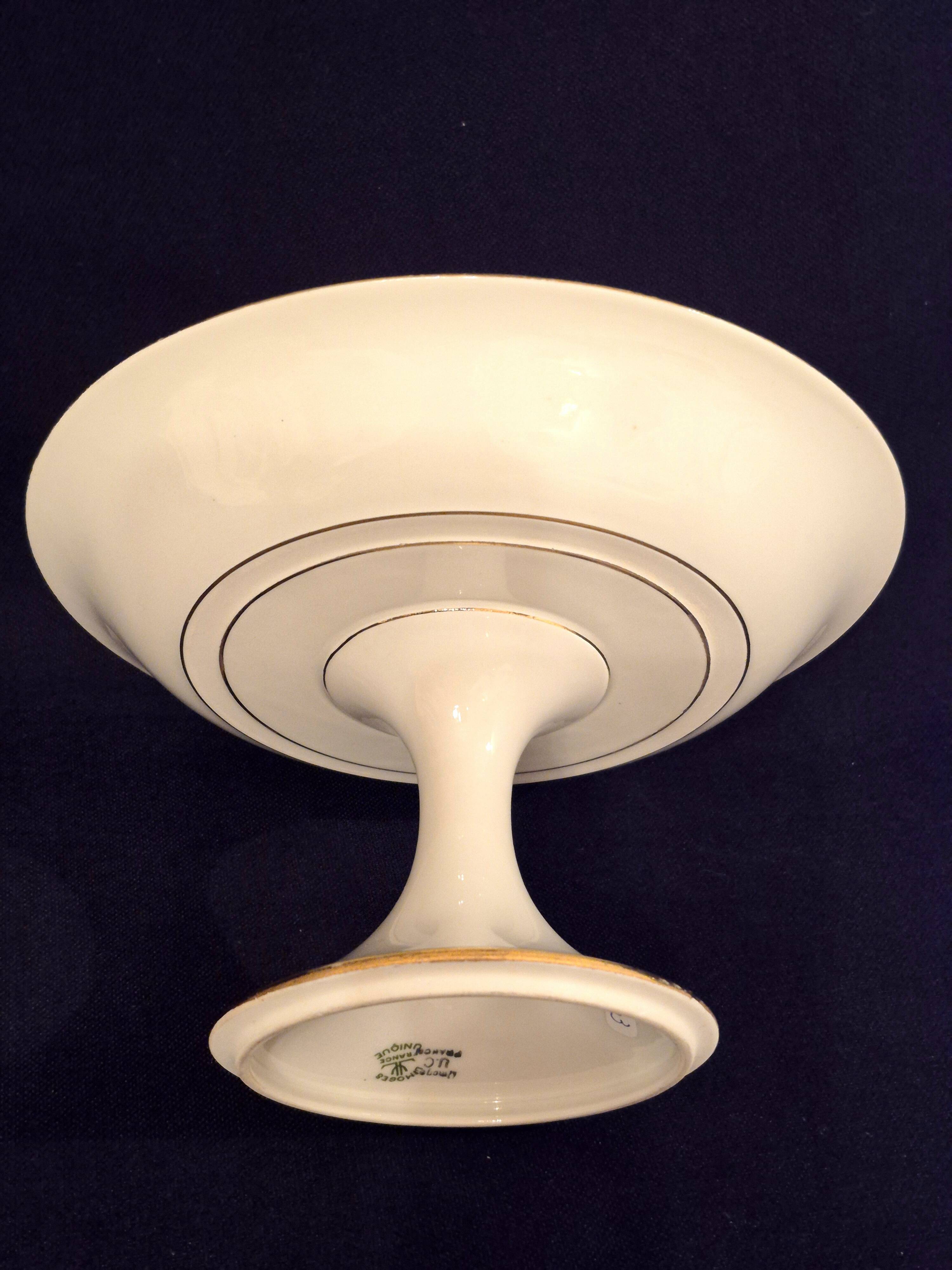 Limoges porcelain compote A303