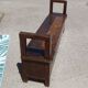 Oak solid wood storage bench