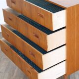 1960 vintage Scandinavian teak chest of drawers