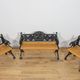 Victorian Cast Iron Garden Set – Bench and Two Armchairs, United Kingdom, Late 19th / Early 20th Century