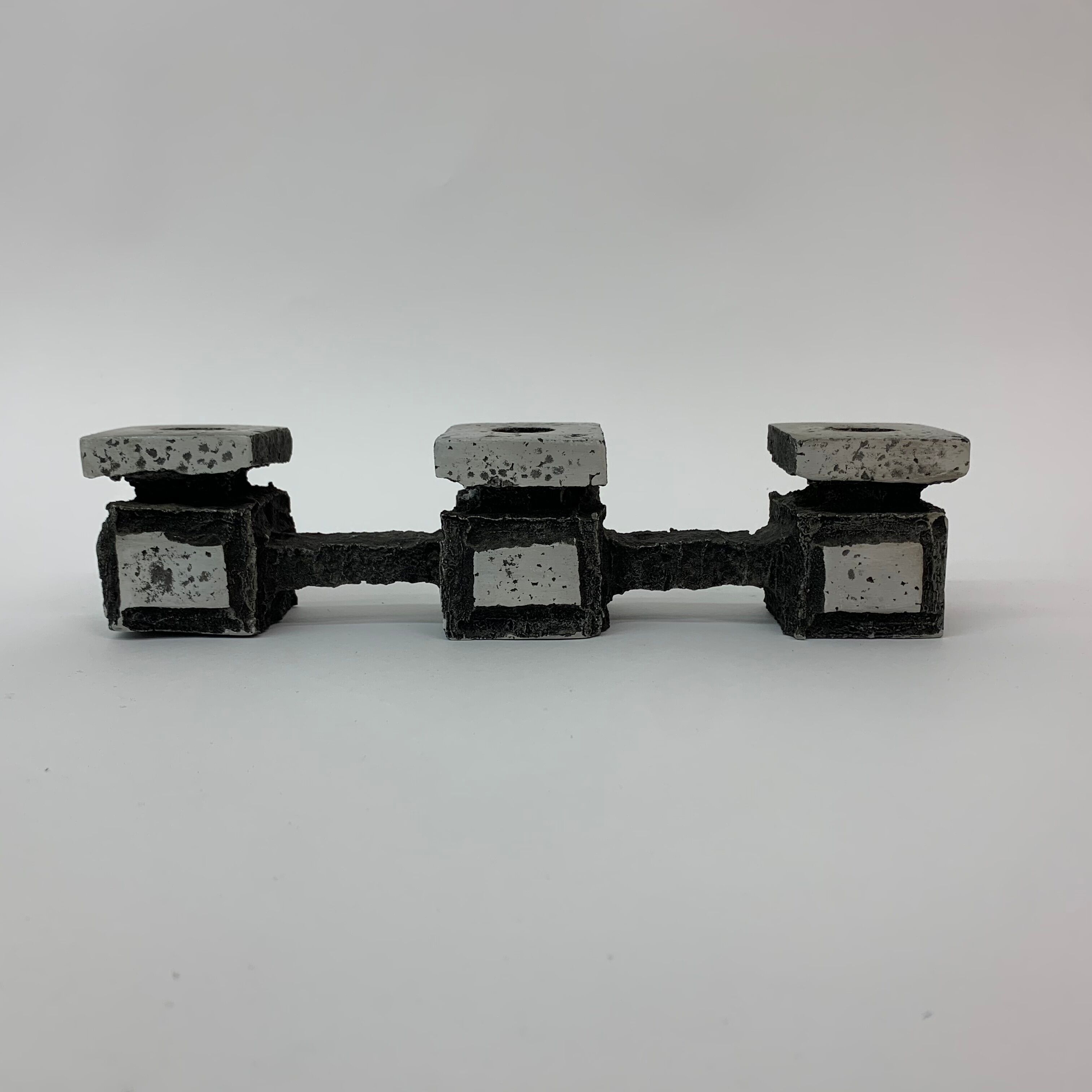 Mid-century design brutalist candle holder , 1970’s
