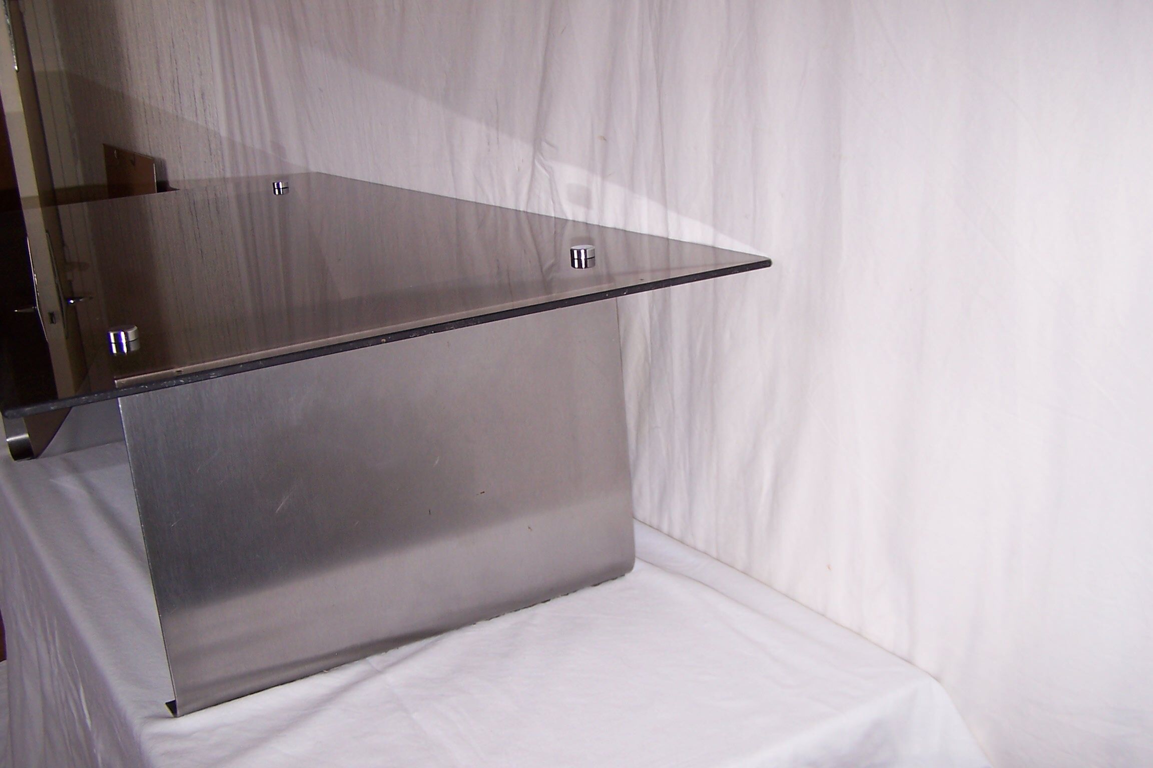 Stainless steel coffee table years 70