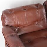 Modular leather sofa