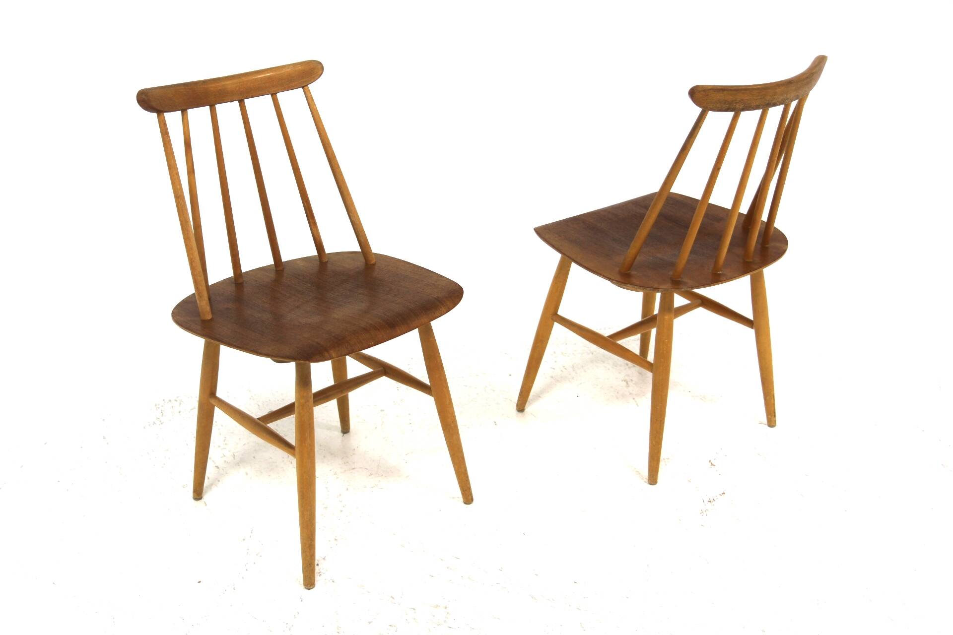 Set of 2 Scandinavian "Fanett" chairs by Ilmari Tapiovaara, Sweden, 1960
