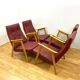 Set of 4 Retro Armchairs, Interior Prague, 1960s, Czechoslovakia