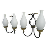 Set of 2 Italian vintage  wall light sconces in style Arredoluce/ Stilnovo