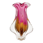 Vase Organique - Sommerso - Josef Hospodka - Cristal Bohême - Circa 60