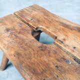 Folk Art Handmade Milk Stool, Late 1800s