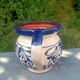 Small outdoor vase with handles