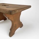 1940s slotted bench stool