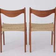 Set of 4 Arne Wahl Iversen Dining Chairs, Danish Mid Century Modern, 1960s