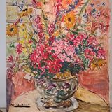 Bouquet of Flowers Painting by Azéma Billa