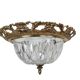 Massive - Hollywood Regency style - brass - glass - 1970s