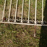 Ancient wrought iron grid