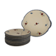 Dessert service 12 plates and 1 dish Mary Lou Digoin Sarreguemines