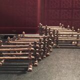 12 Silver metal knife holder