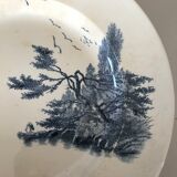 Two iron earth dishes