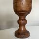 Pot cover 19th neo classic solid wood turned H24cm
