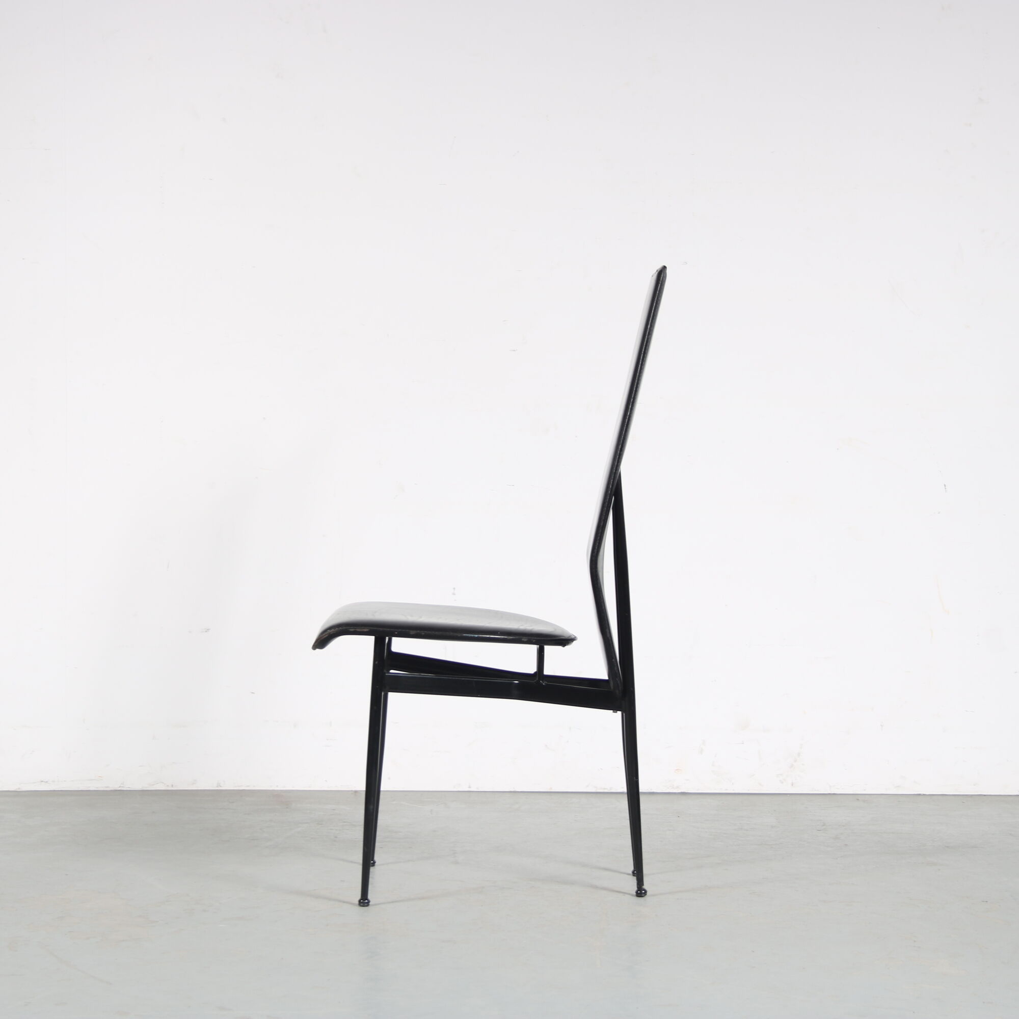 1980s Dining chairs by Giancarlo Vegni for Fasem, Italy