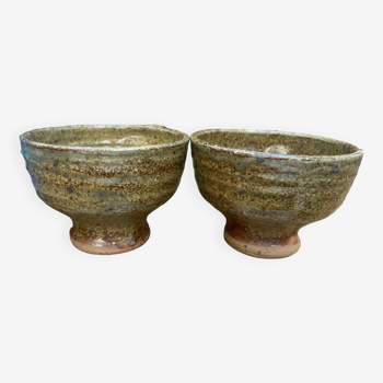 Two TIffoche stoneware mugs