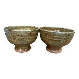 Two TIffoche stoneware mugs