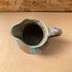 Antique art nouveau vintage blue brown flamed stoneware pitcher
