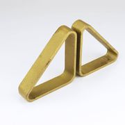 Carl Aubock III Pair of Triangular Bookends in Gilded Iron 5443, Vienna/Austria, 1970s