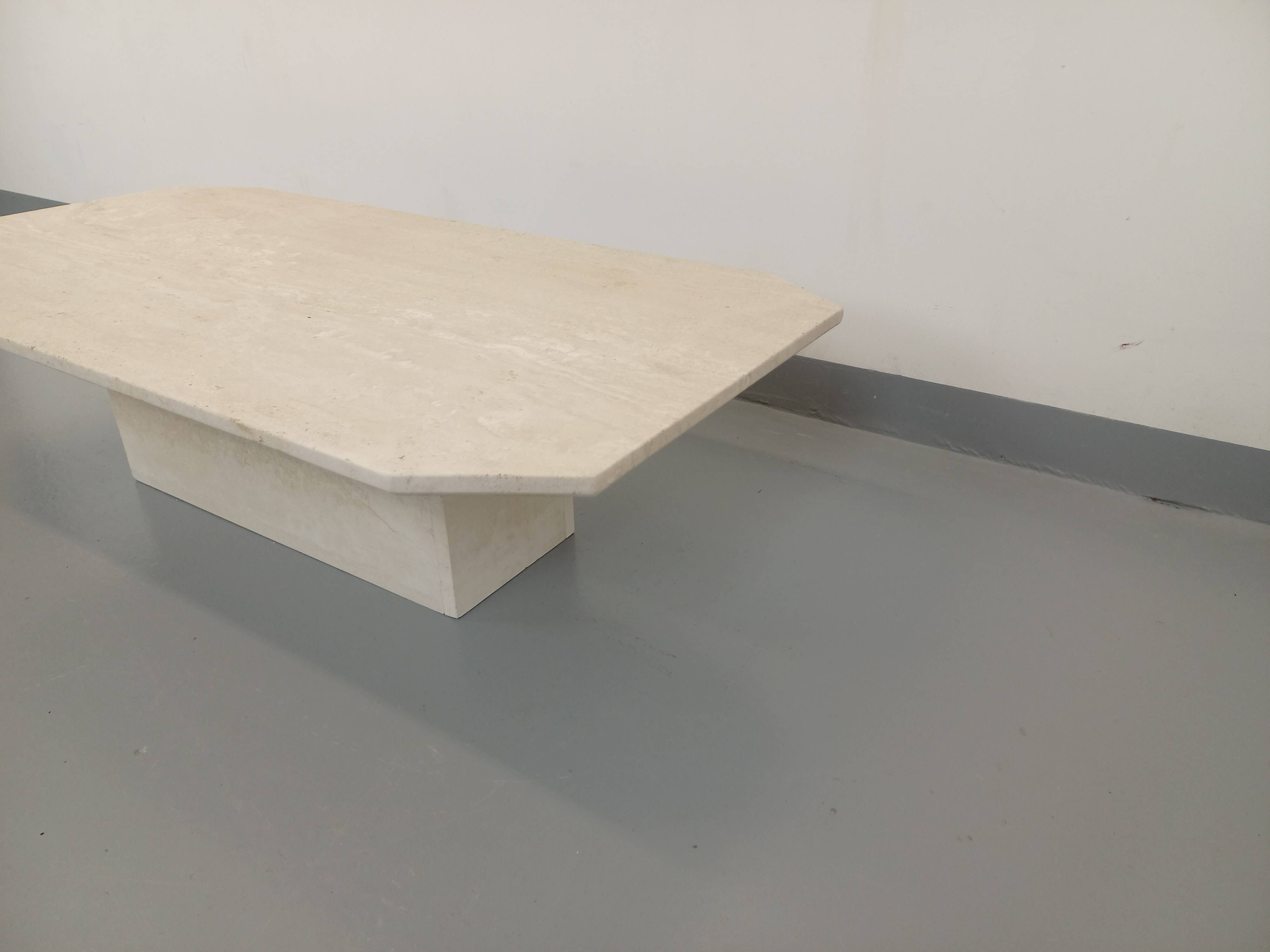 Vintage travertine coffee table from the 70s 80s
