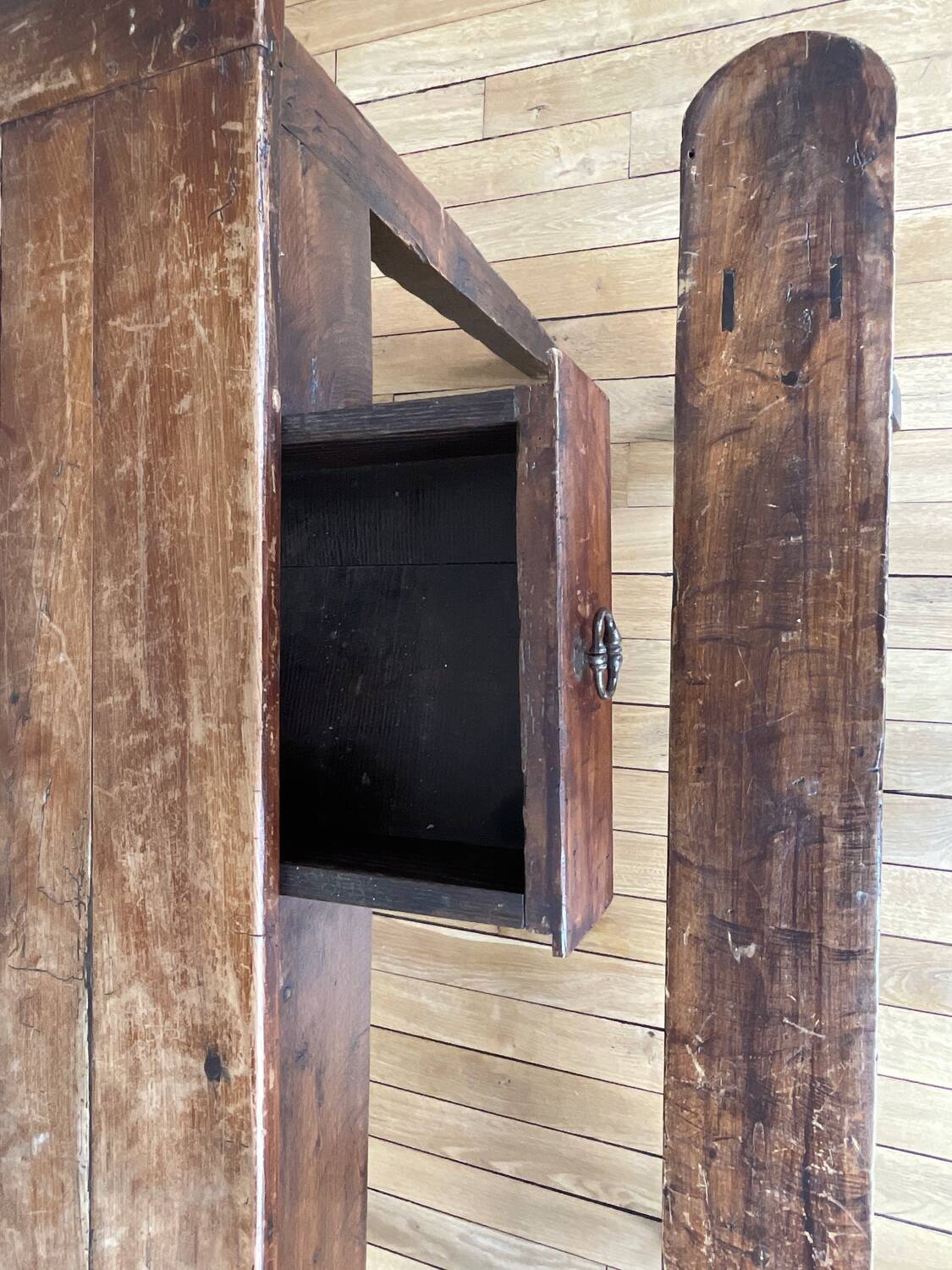 Farmhouse table and two benches