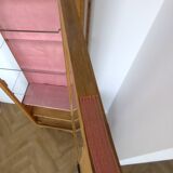 Vitrine art déco en bois et verre