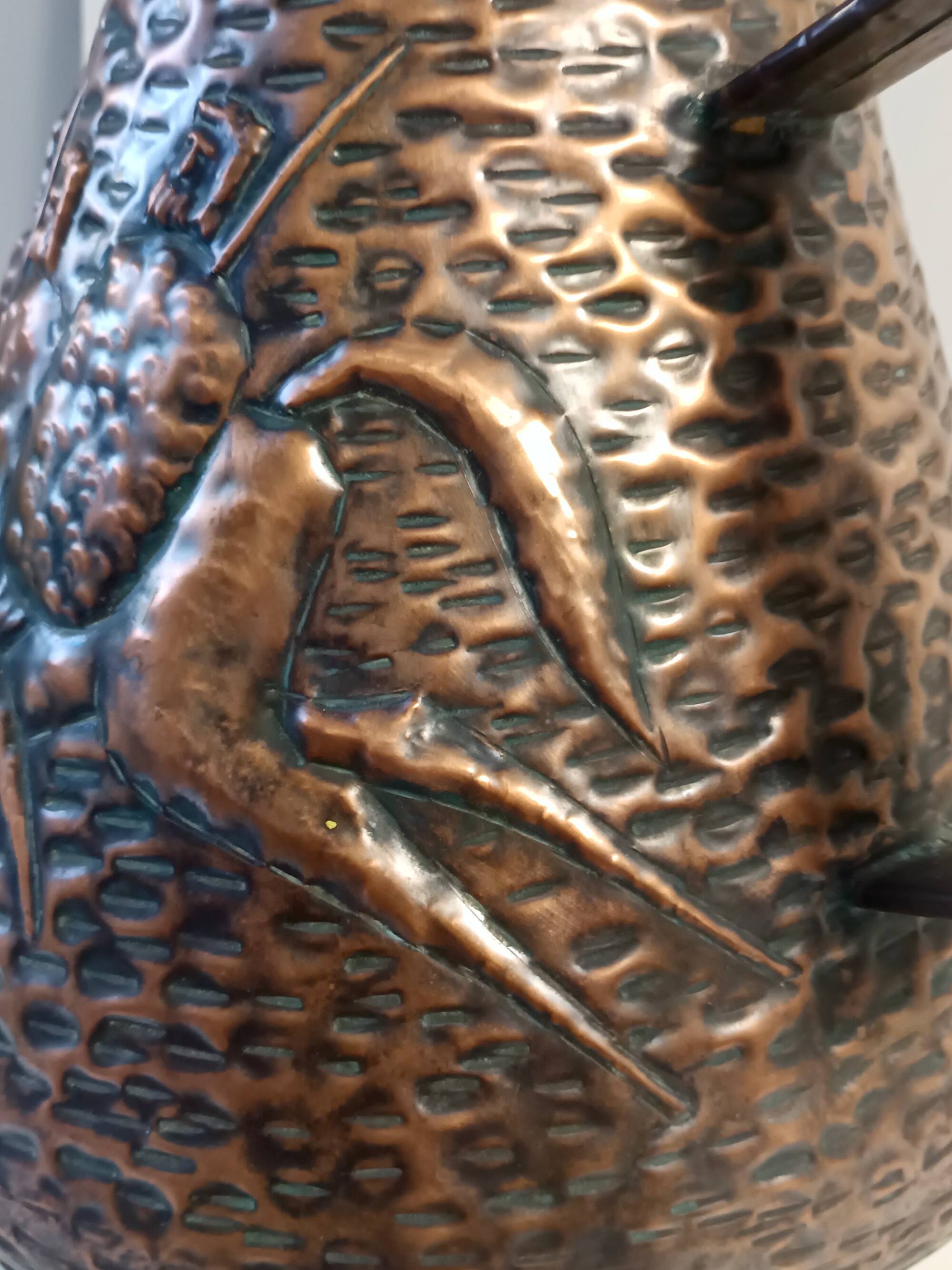 Vintage Copper Umbrella Stand Attr. to Angelo Bragalini, Italy