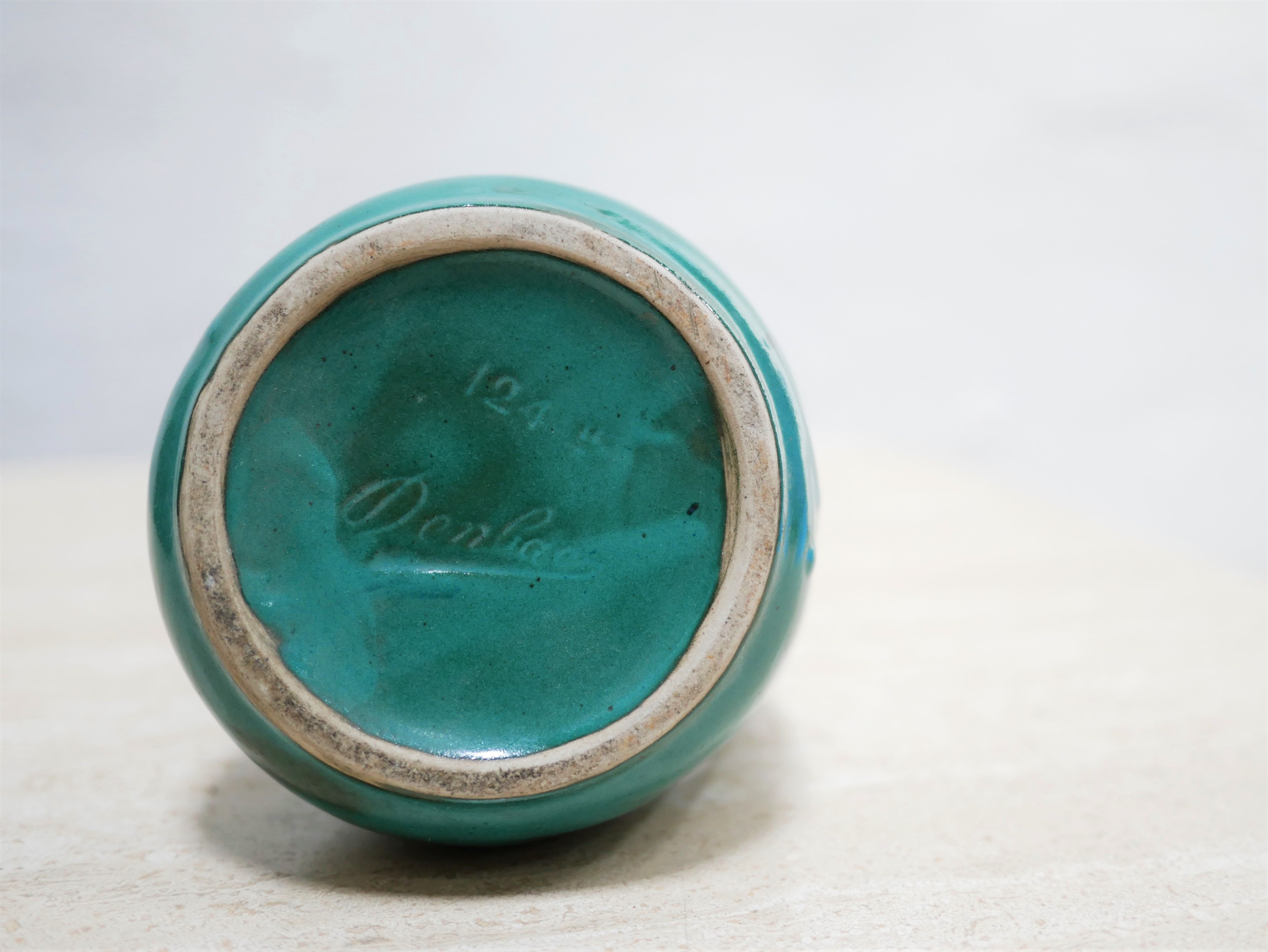 Vintage ceramic liquor decanter by the Denbac manufacture