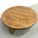 Modernist tripod coffee table in solid oak, DLG Perriand, Chapo, years.