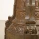 Old classical style column in painted terracotta, Italy, 19th century.