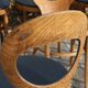 6 BAUMANN seagull chairs dark beech black skai