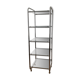 Etagère chrome et verre