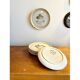 PRODUCT BHV - 6 flat plates Sarreguemines in beige glazed ceramic