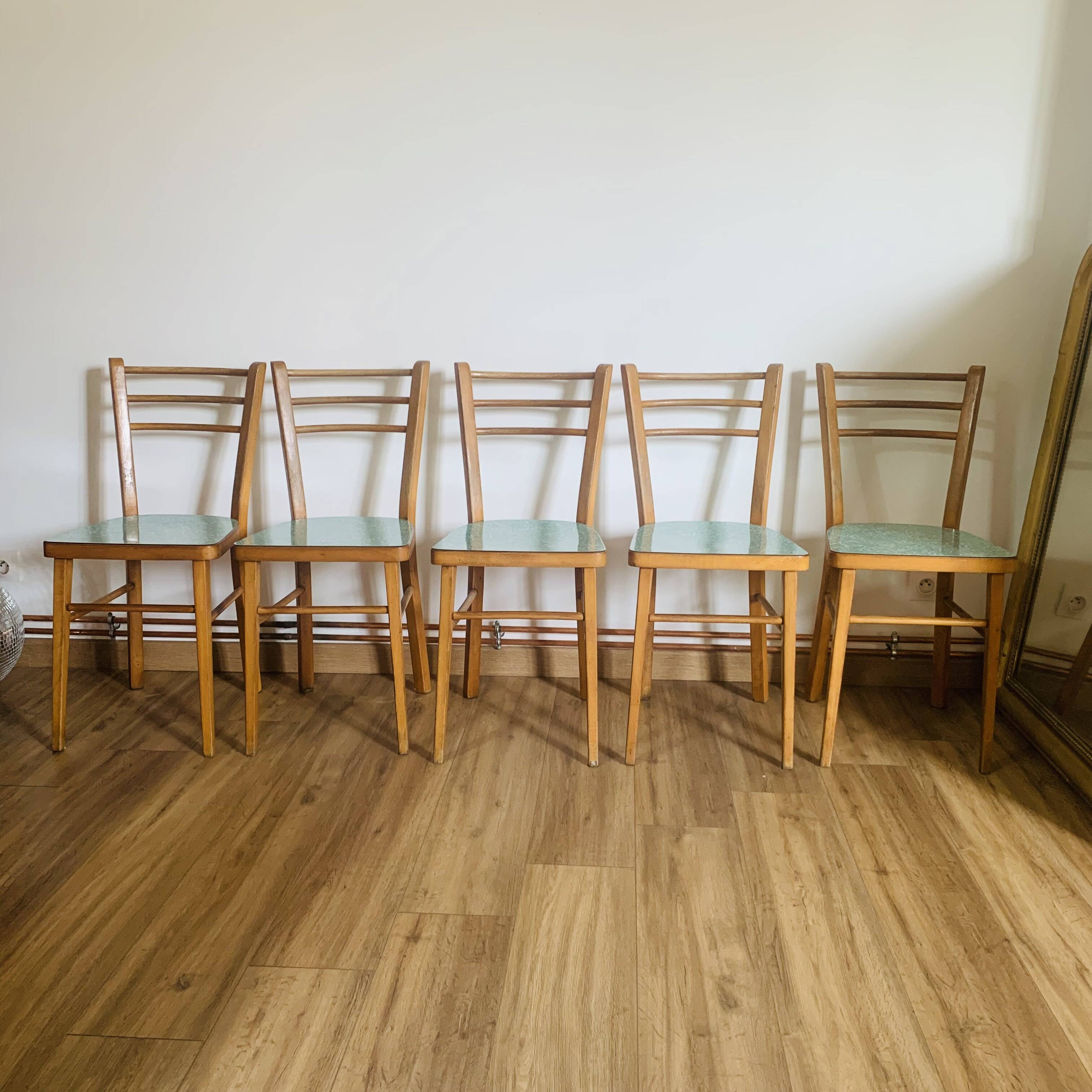 Set of 5 Baumann chairs